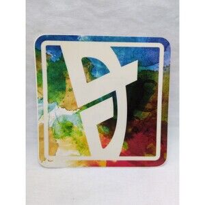 Colorful G E Sticker 3 7/8"